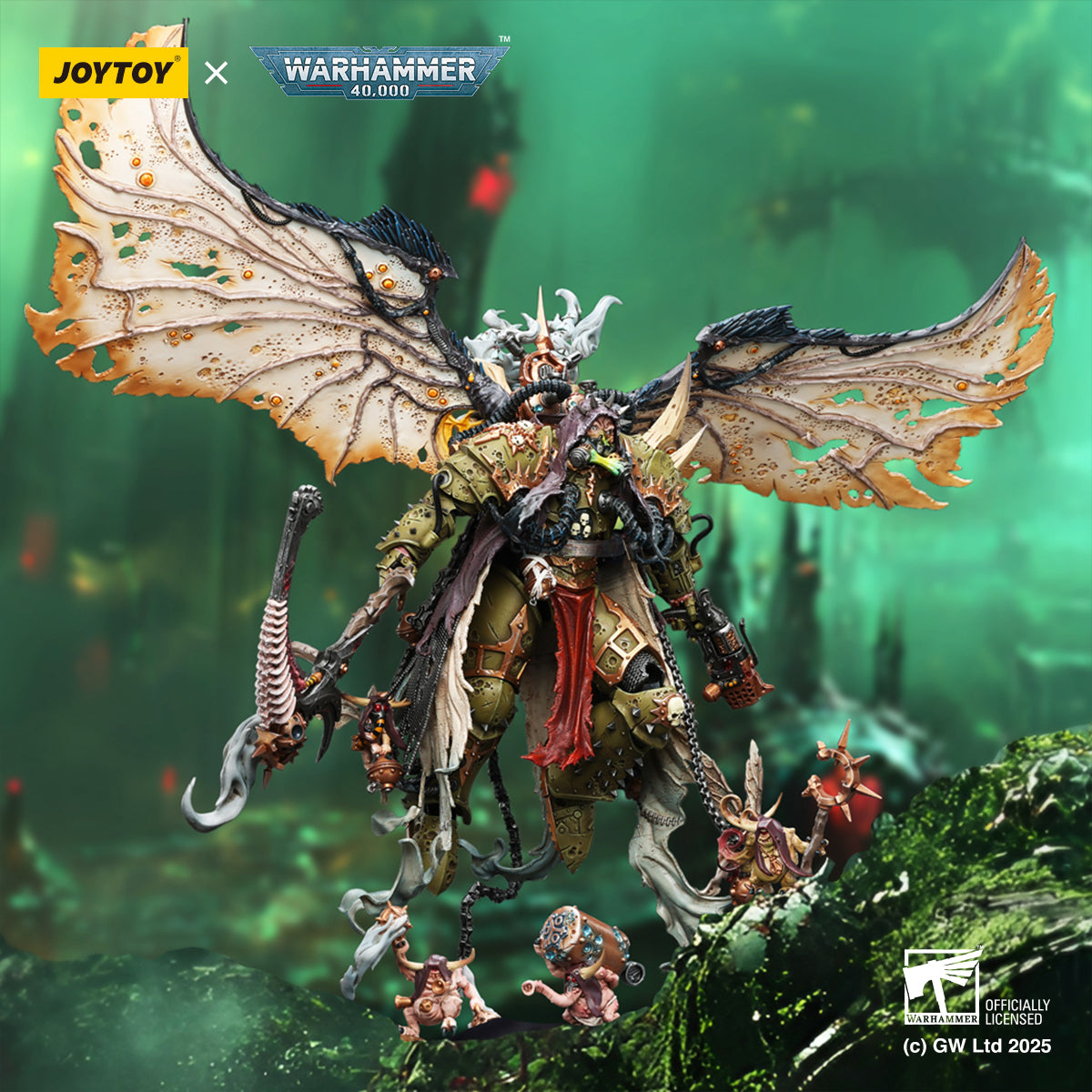 JOYTOY Warhammer 40k 1/18 Action Figure Mortarion, Daemon Primarch of