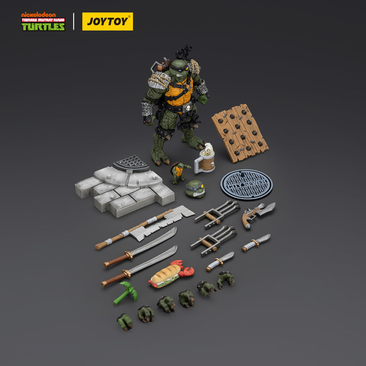 JOYTOY 1/18 Action Figure TMNT-Slash & Tokka Collection