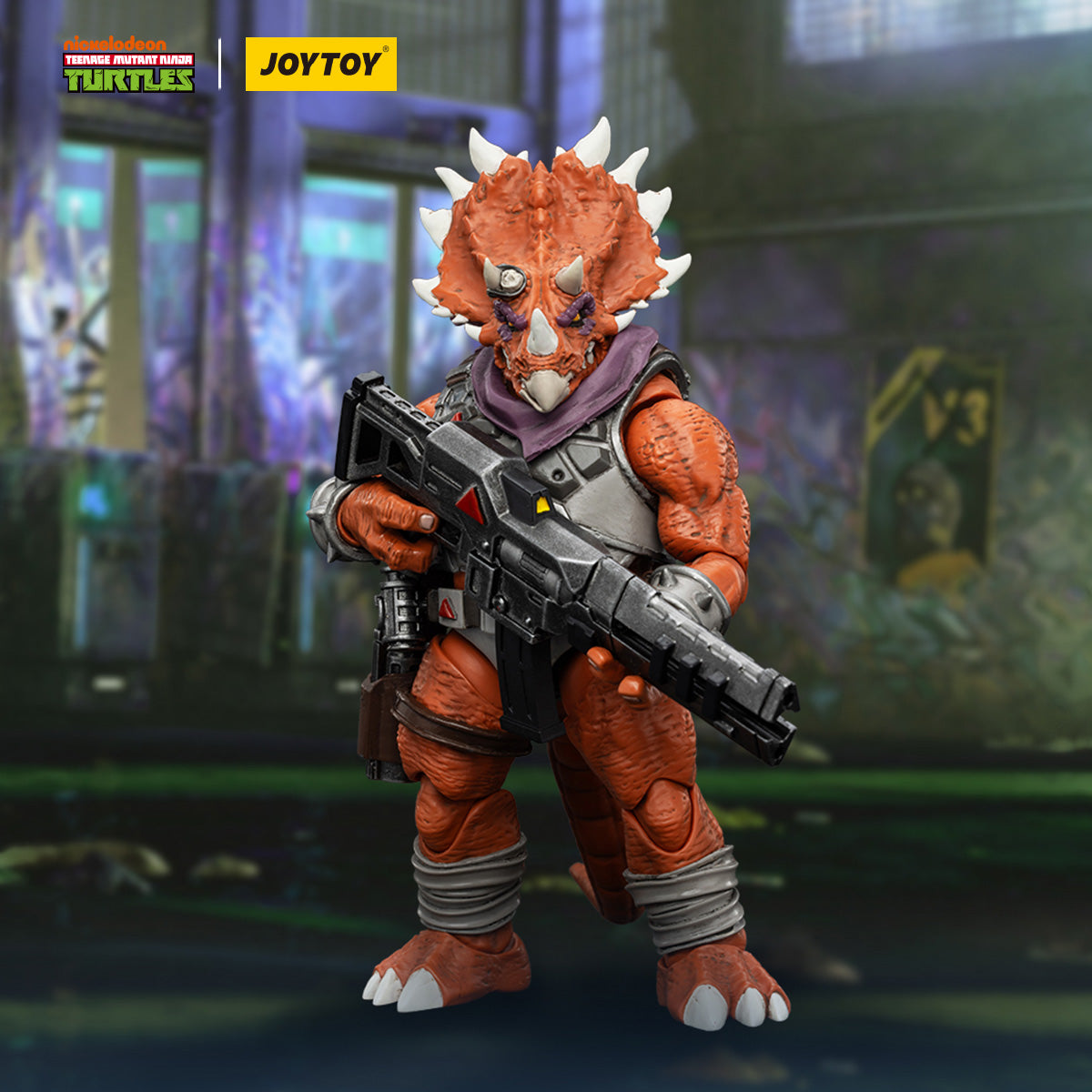 JOYTOY 1/18 Action Figure TMNT Captain Zorax & Adjutant Zork & Tricera